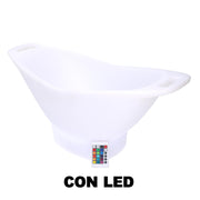 Lampada Led in plastica ricaricabile con portabottiglie