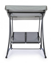 Dondolo in acciaio due posti Antracite GRELY 145x120x h185 cm