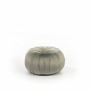 Pouf design velluto metallo grigio cm 36 x 36 x h 30