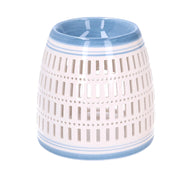 Bruciaessenze ceramica blu tondo cmø12,6h12,6