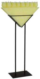 Candela c/8 rose+piedistallo hm-5200 cm. 36 x 14 h 68