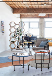 2x Decorazione Parete Mondrian 80.5X35