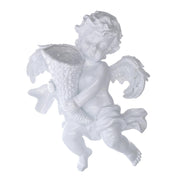 White resin angel wall vase holder cm40x32x15