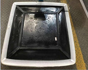 Top tavolo in resina per esterno naturale rettangolare