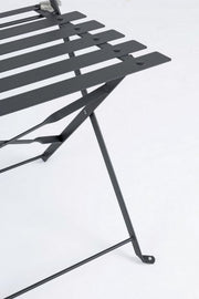 Set giardino Bistrot antracite bizzotto tavolo sedie