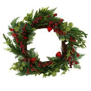 Round red plastic crown cm ø50