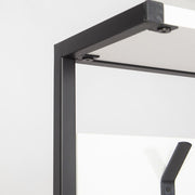 Scaffale Ingresso Nomad Bianco 5 Ganci Appendiabiti L 78 x P 30 x H 182 cm