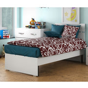 Letto Singolo 80 Bianco Frassinato Struttura in Legno 98H x 85L x 200P Peso 28kg Fornito in KIT