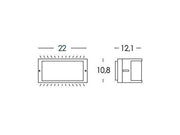 Applique E27  linea bia  caffe'