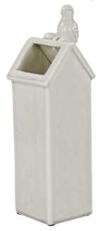 Vaso casetta uccellino grande dc-1026 cm. 13 x 13 h 43