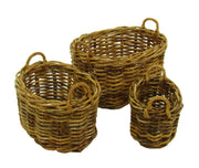Cesta portalegna rattan alaska 1-3 ovale cm 79x61h41