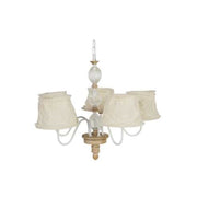 Lampadario in ferro e vetro cm 68 x 60 h