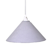 Lampadario metallo vintage bianco-grigio con attacco cmø38,5h26