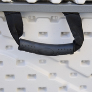 Tavolo pieghevole richiudibile a valigia in resina Bianco struttura in ferro 244X76X74 EG45065