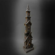 Casetta legno con led naturale cm14x12h69