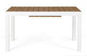 Tavolo allungabile 140-200x90 bianco in alluminio