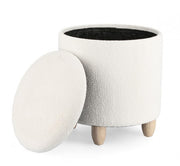 Sgabello Contenitore  Zena Bianco