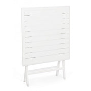Tavolo da esterno pieghevole in alluminio Bianco ELIN 70x70x71H cm