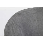 Poltrona in legno e tessuto Antracite BELIZE 64,5x63x h76 cm