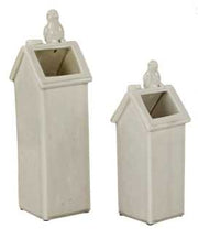 Vaso casetta uccellino grande dc-1026 cm. 13 x 13 h 43