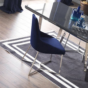 Sedia Enzio tessuto blu parliament EFFEZ