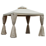 Gazebo dallas lusso 3x3m con zanzariera 400g/m2
