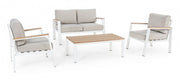 Set salotto giardino Belmar bianco