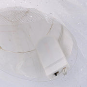 Puntale led tessuto bambolina oro cm6x14h30