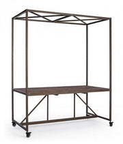 Tavolo industriale espositore con tetto 180x220h cm