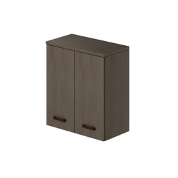 Pensile per lavanderia 2 ante con ripiano colore Fango H77x71x38cm