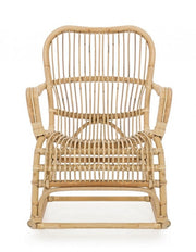 Poltrona Dondolo in Rattan Naturale CASIMIRA 66x82x h88 cm