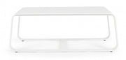 Tavolino per esterno in alluminio Bianco MERRIGAN 105x62x h38 cm