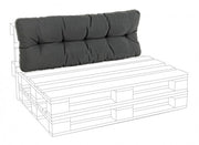 Cuscino schienale pallet in tessuto Poly carbon
