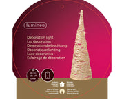 Micro LED cono carta stabile BO interno H 38 Ø 11.5 cm