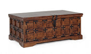 Cassapanca apribile Jaipur decorativa legno noce cm 110x 63x 45h