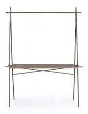 Tavolo espositore industrial rettangolare 98h cm