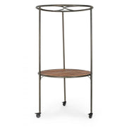 Espositore industriale con tetto e ruote D103X199h cm