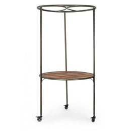 Espositore industriale con tetto e ruote D103X199h cm