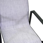 Poltrona in alluminio e textline Cleveland antracite