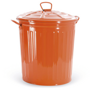 Bidone arancione zincato 18 L