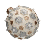 Decorazione natale resina con led sferacmø25h28