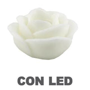 Candela Led rosa e bianco cm 32 x 20 h