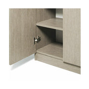 Armadio scarpiera multiuso Olmo in legno nobilitato 2 ante h130x71x38 cm