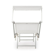 Lettino prendisole sdraio esterno bianco