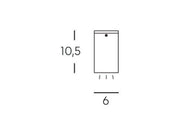 Faretto Plafone 4W Led 4000K  linea sino  grafite