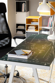 Scrivania Young Smoke piano in vetro 113x58 cm