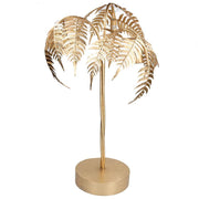 Lampada a forma di palma oro h80 cm