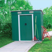 Casetta in metallo colore verde L182xP194xH182cm