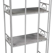 Scaffale classico Jessika  5 ripiani bianco