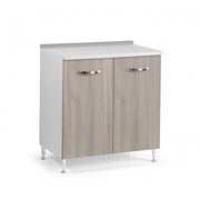 Base per cucina 2 ante olmo in legno nobilitato Cm 80x50xH 85 Iperbriko